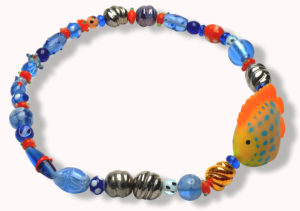 Halsschmuck Glas Porzellan Kunststoff